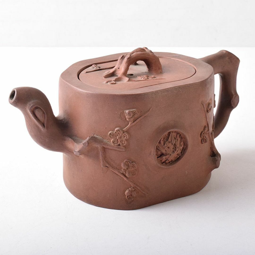 中国 紫砂 朱泥 急須 茶壷 一對 在銘 M R5658 中国 紫砂 急須