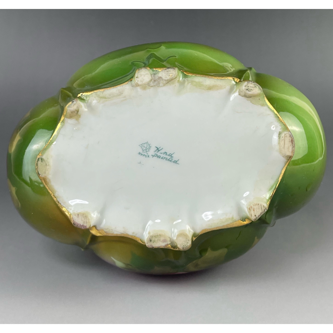 Noritake - 【美品】オールドノリタケ 22.8㎝ 薔薇文花瓶 金彩 バラ図