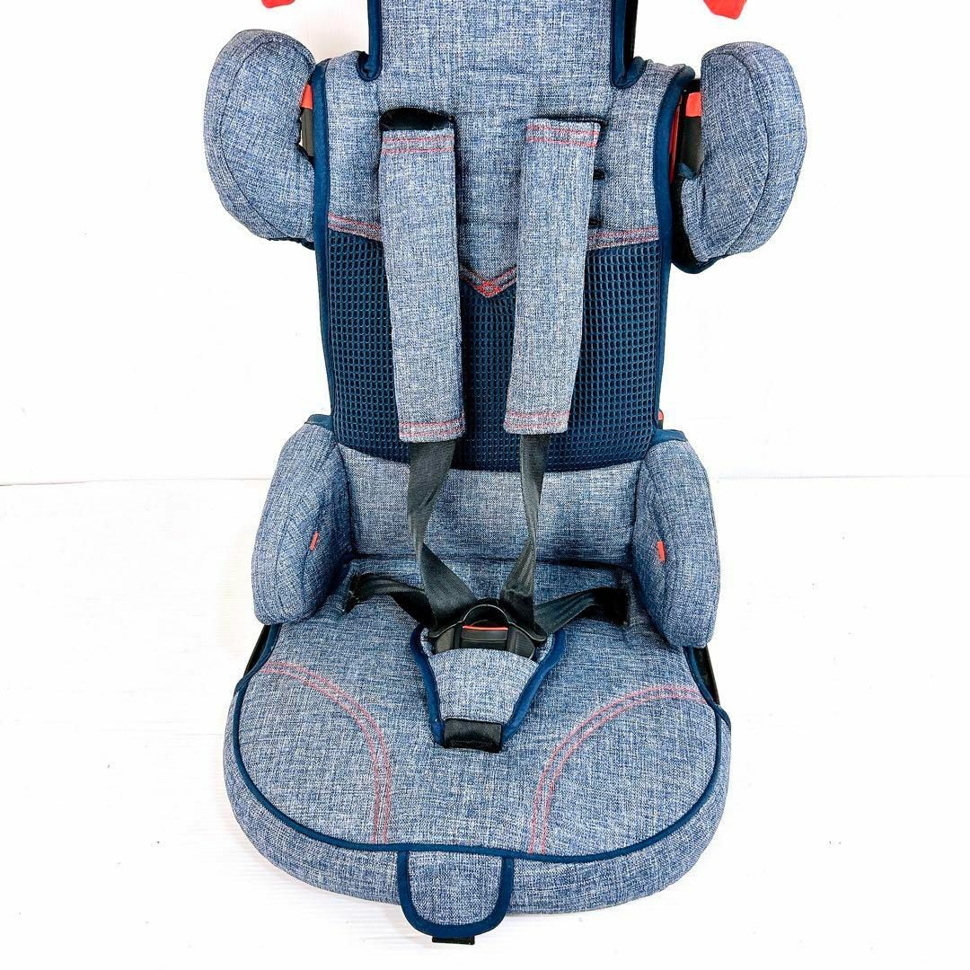 日本育児 ISOFIX・シートベルト トラベルベストEC Fix 節約 デニム