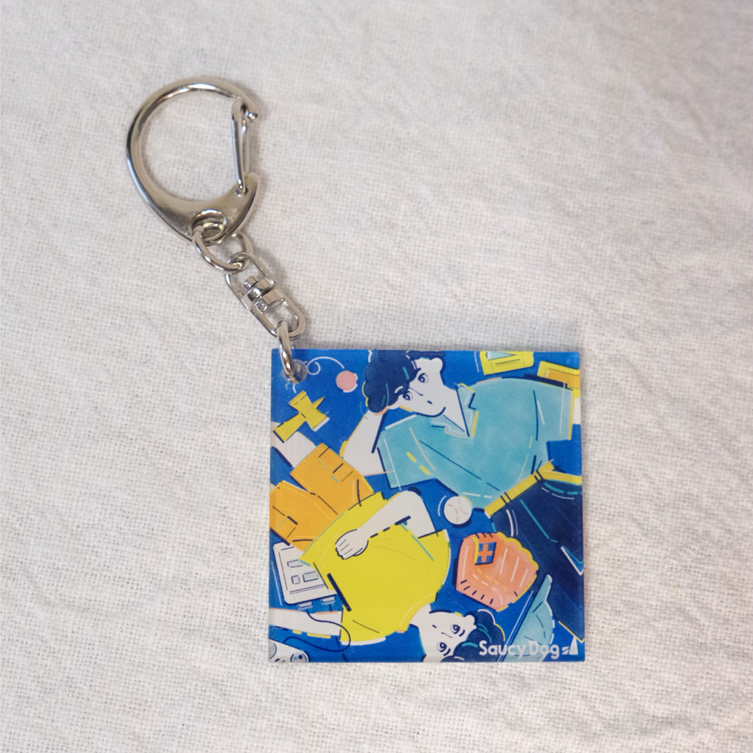 Saucy Dogジャケ写キーホルダー スタンドバイミーの通販 by らふらんす