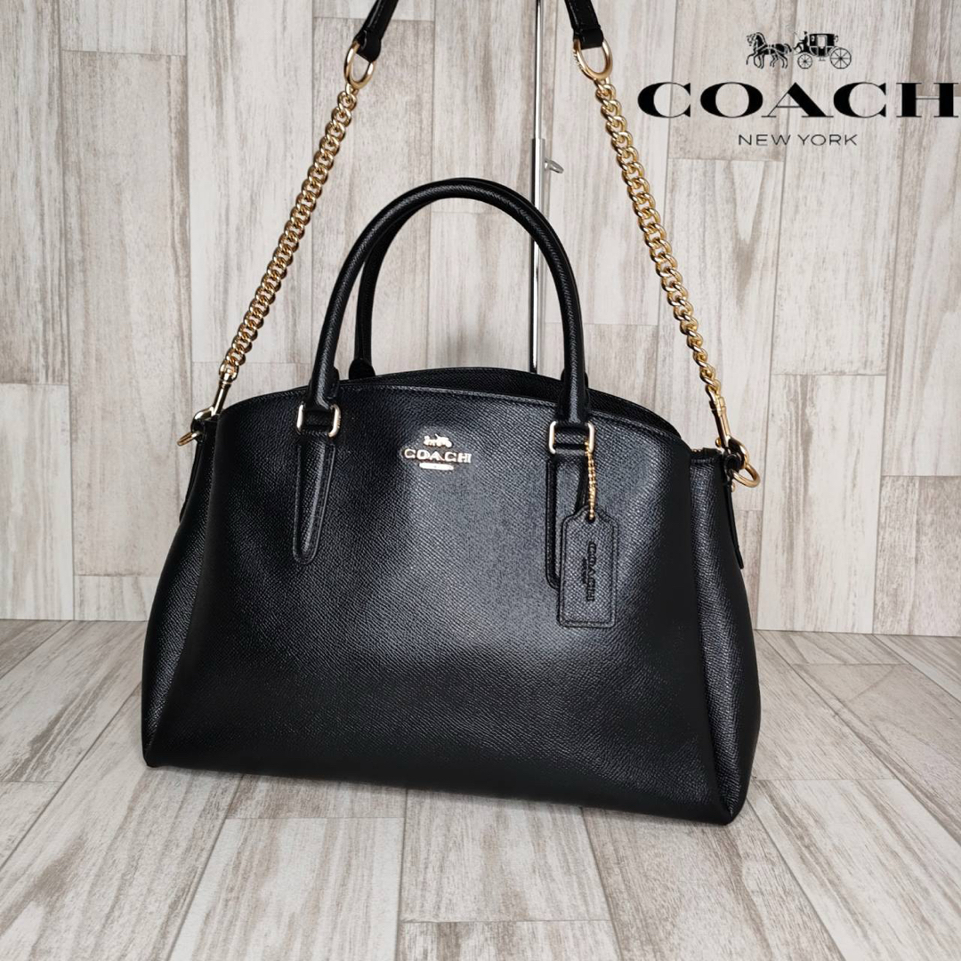 COACH コーチ 2way ハンドバッグ ショルダーバッグ オフホワイト