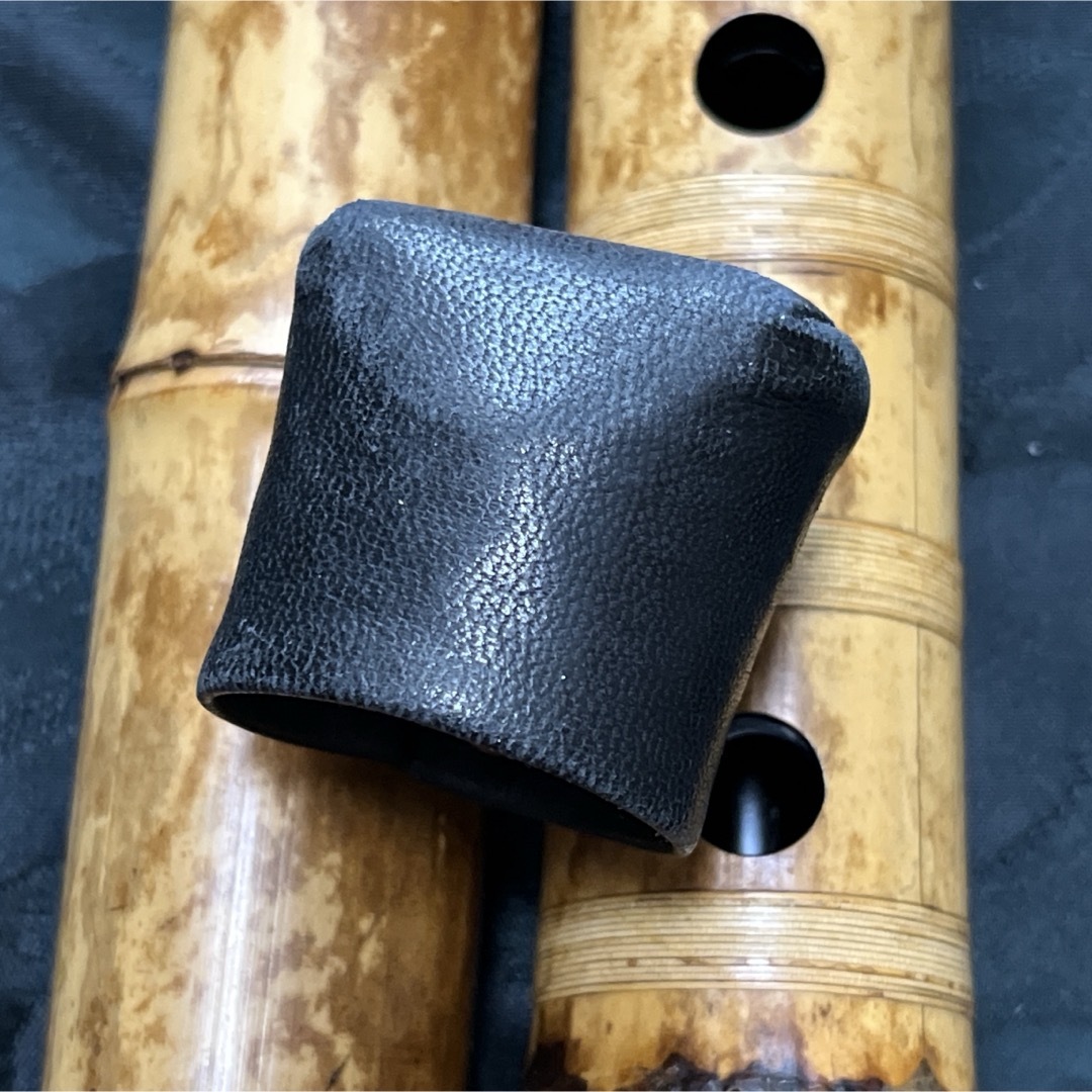 尺八 琴古流 在銘 中継ぎ緩み無し 2尺管 中継ぎ籐巻き銀