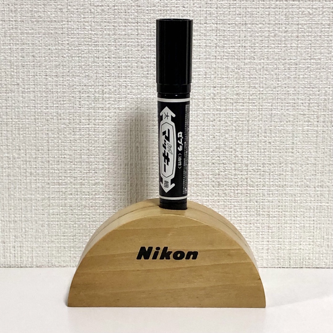 2024 年代物 ヴィンテージ ニコン nikon オブジェ 木製 ロゴ スタンド