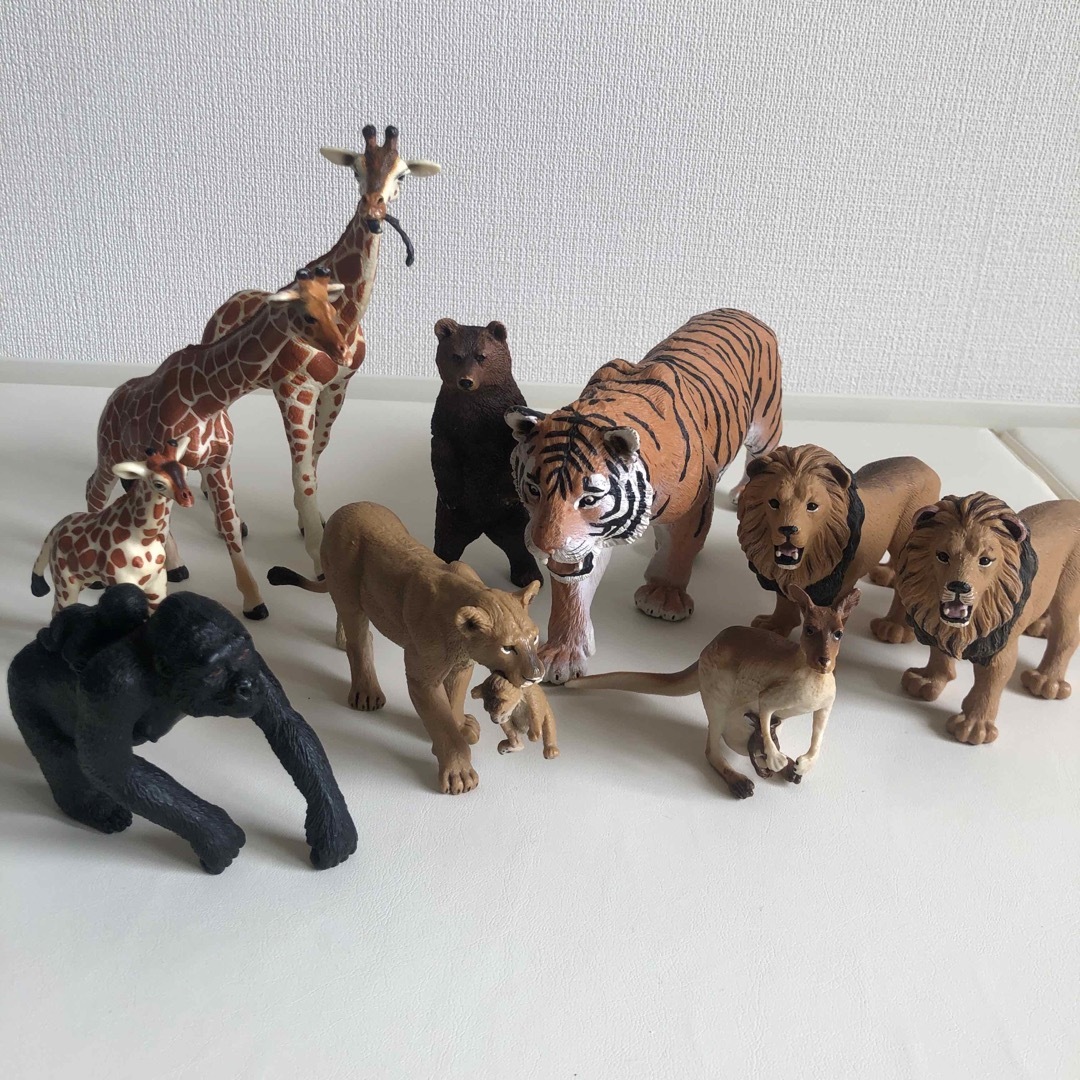 シュライヒ 動物 フィギュア まとめ売り 13体 キリン ライオン トラ
