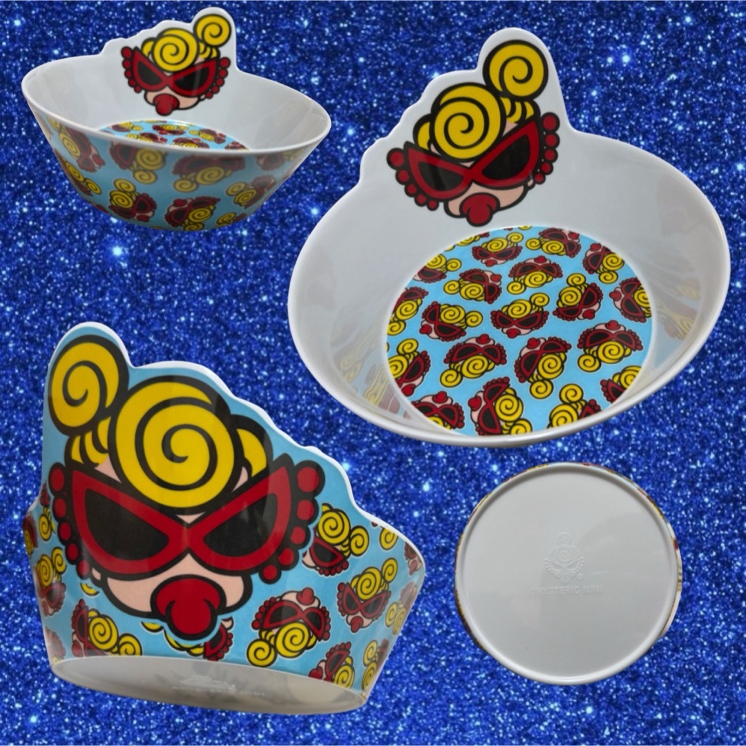 hysteric miniメラミンランチプレートとボウル2点セット ピンク正規品