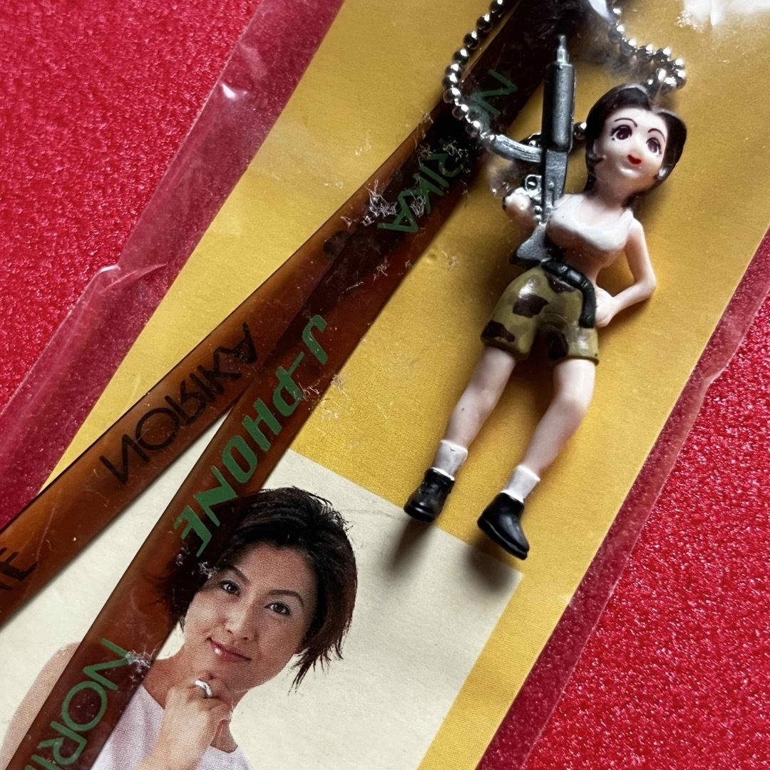 J-PHONE 東京 x 藤原紀香；【新品】オリジナルフィギュアストラップ の