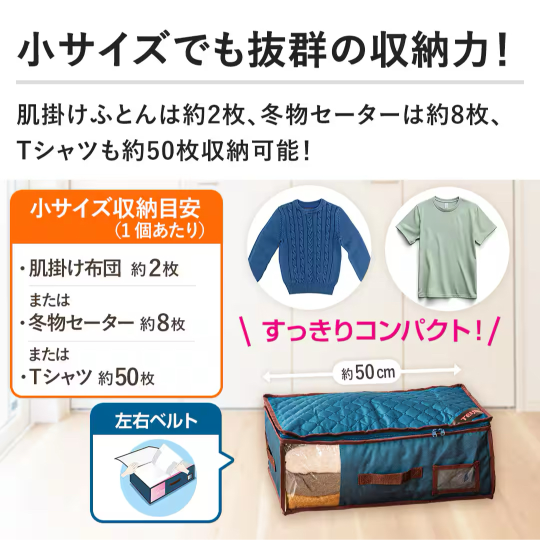 TEIJIN - 【新品未使用】帝人 カラッと収納ケース プレミアム 大1個 小