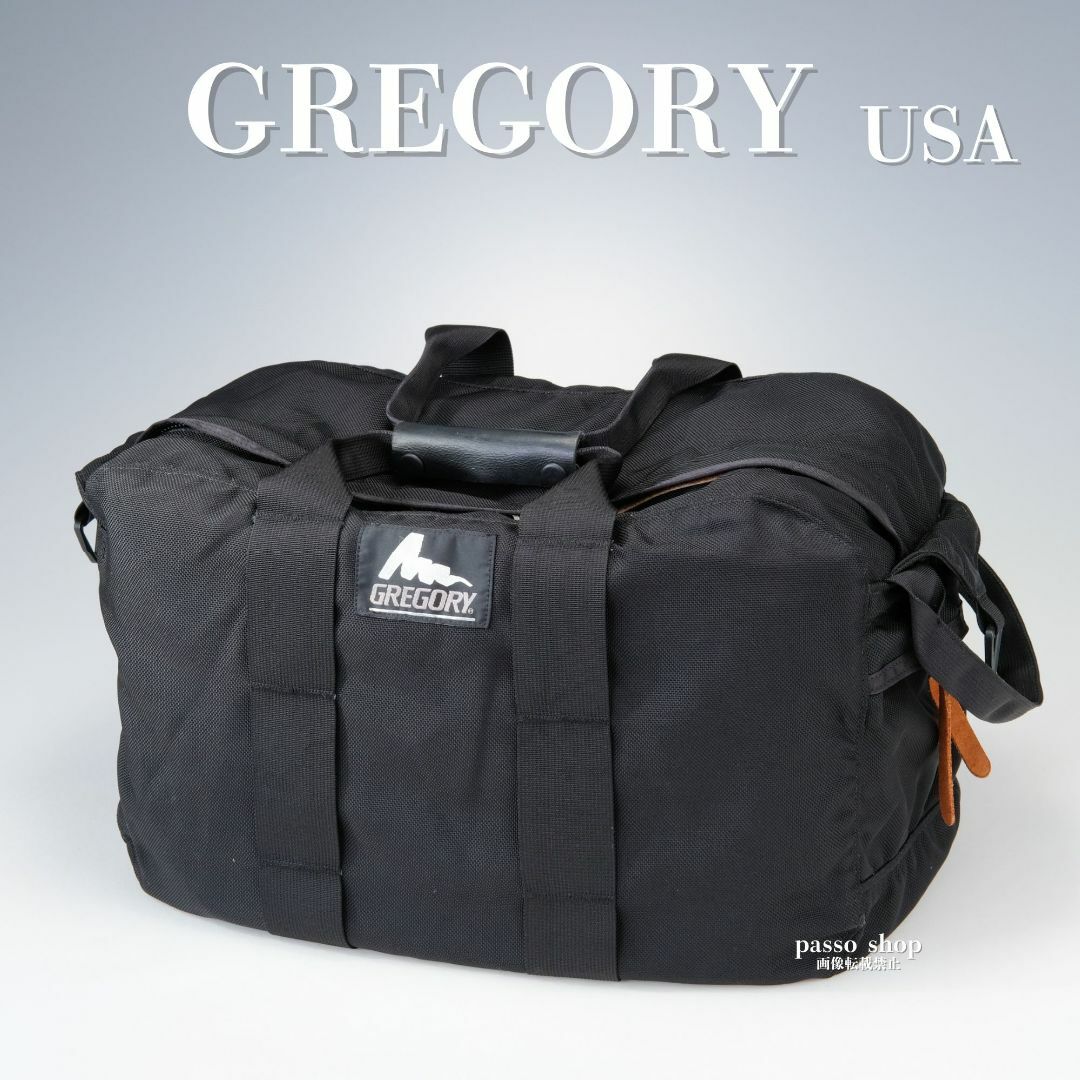 希少✨グレゴリー ボストンバッグ 旧ロゴ USA製 ブラック S 旅行 部活 黒