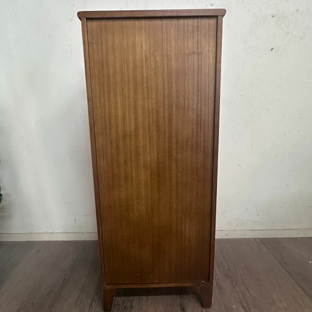 アンティーク調 擦りガラス チェスト キャビネット 訳あり