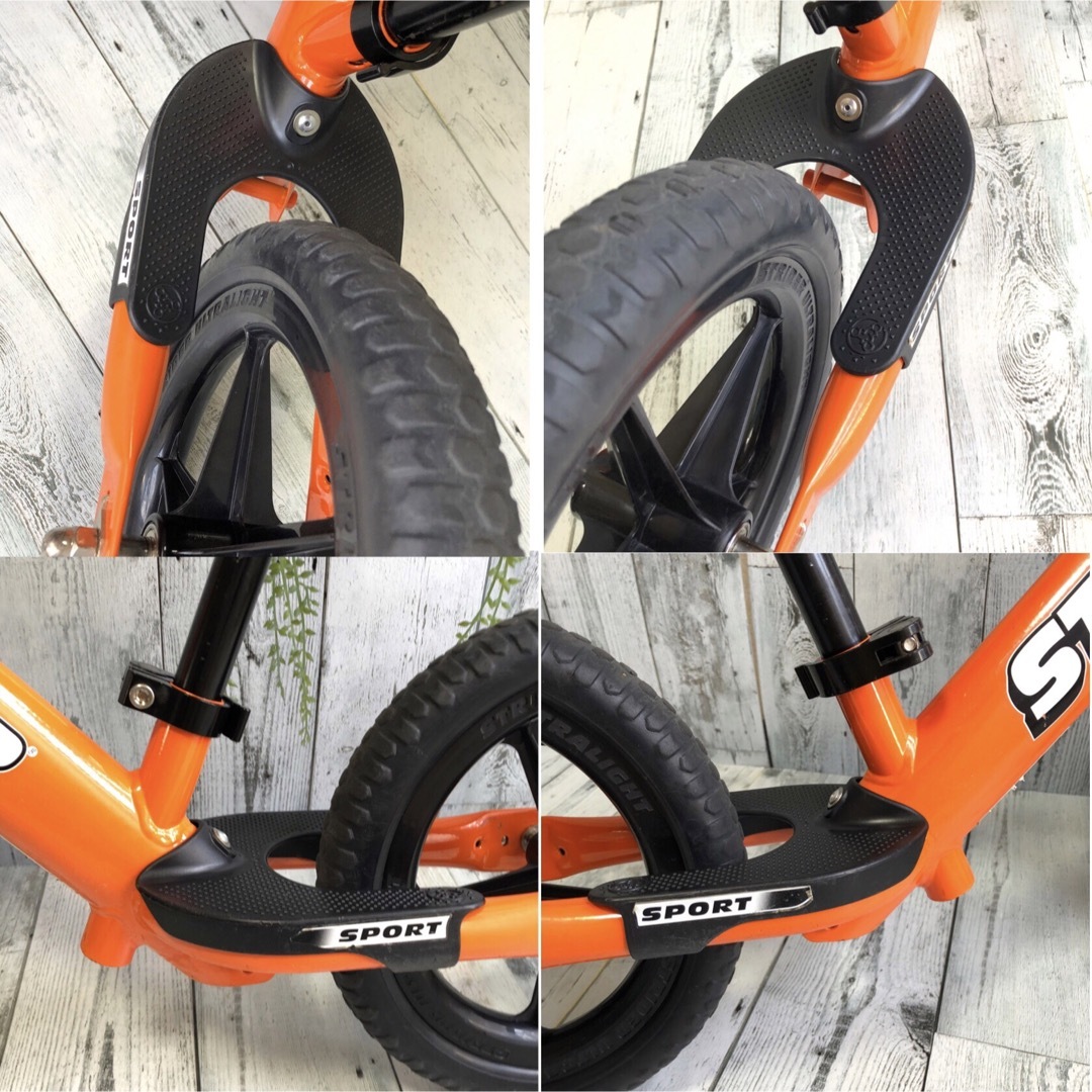 ストライダーSTRIDER スポーツ (オレンジ)とオレンジのヘルメット