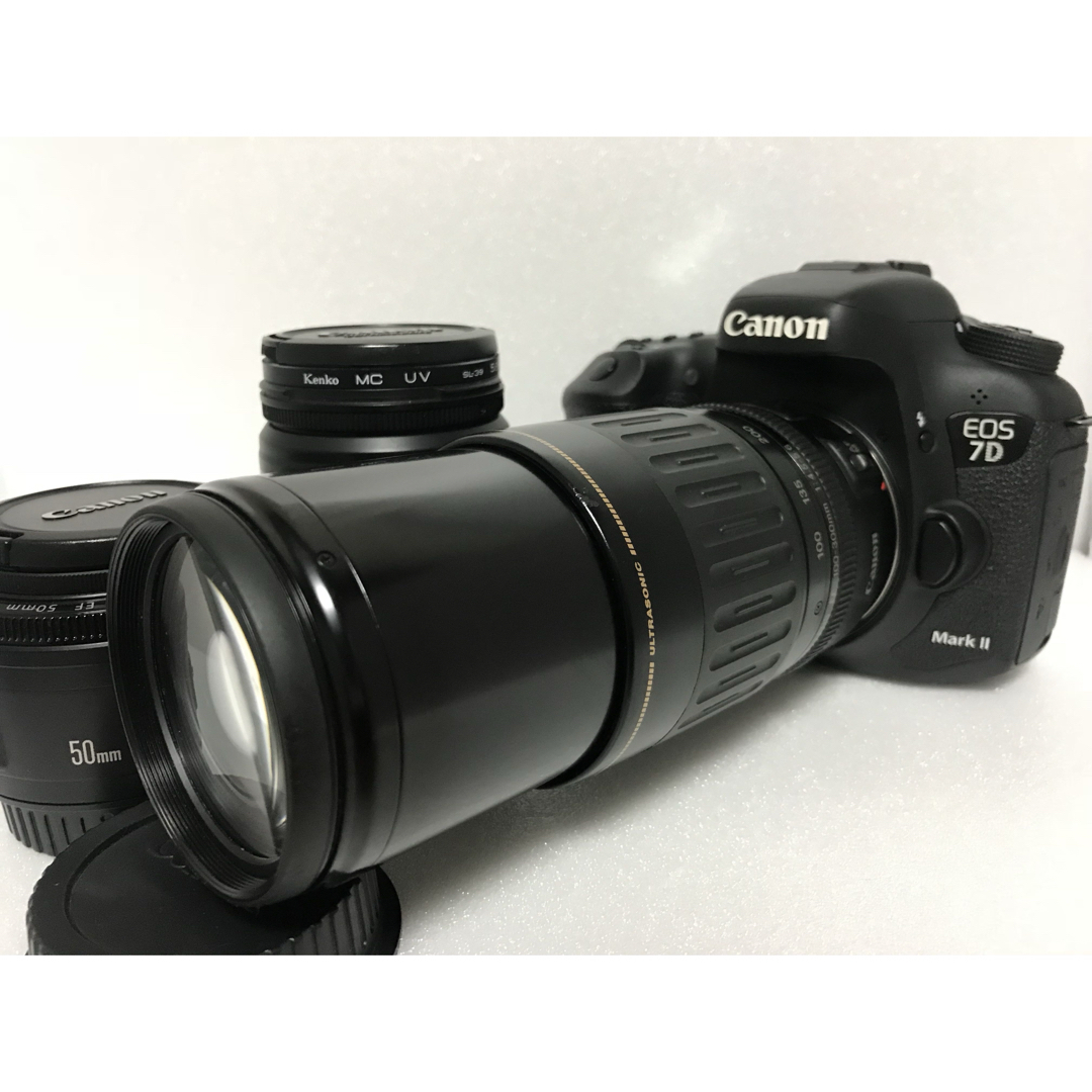 Canon EOS 7D Mark II 標準&望遠&単焦点トリプルレンズセット