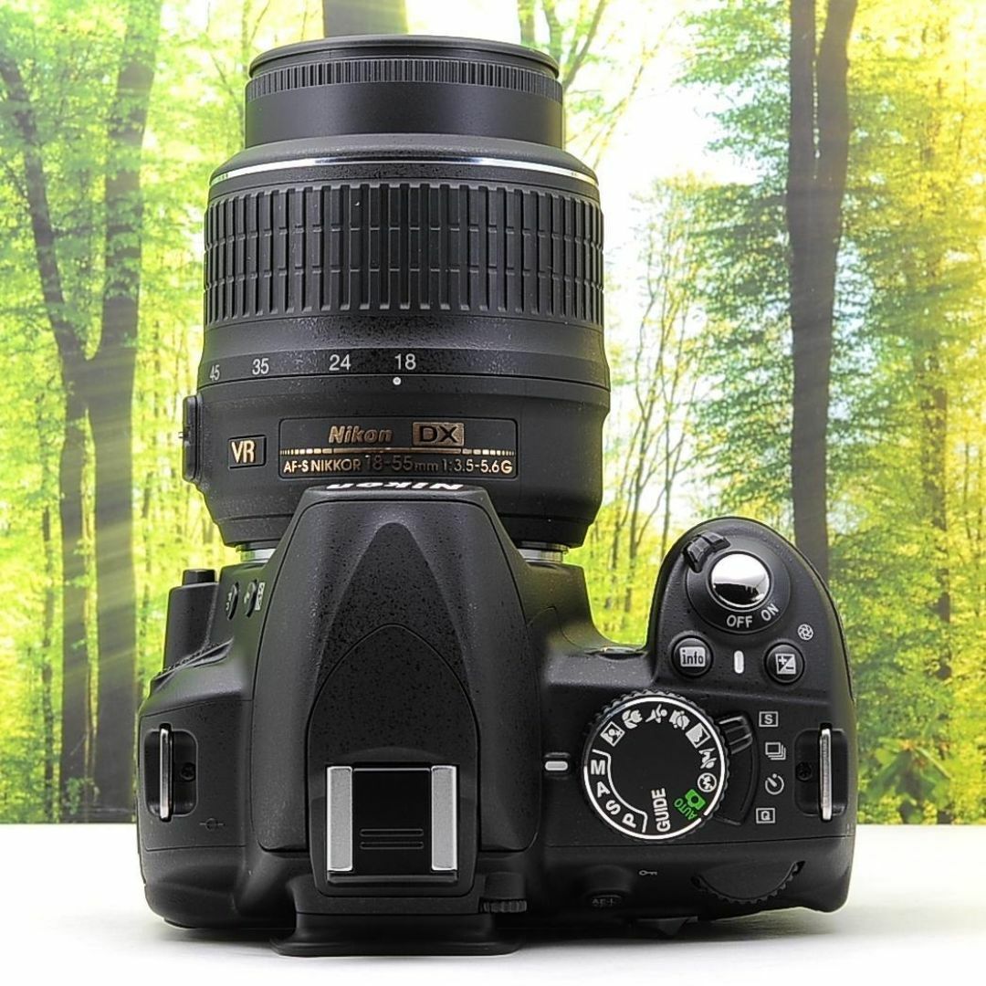 スマホ転送セット☆Nikon D3100☆ガイド機能つき入門用カメラ