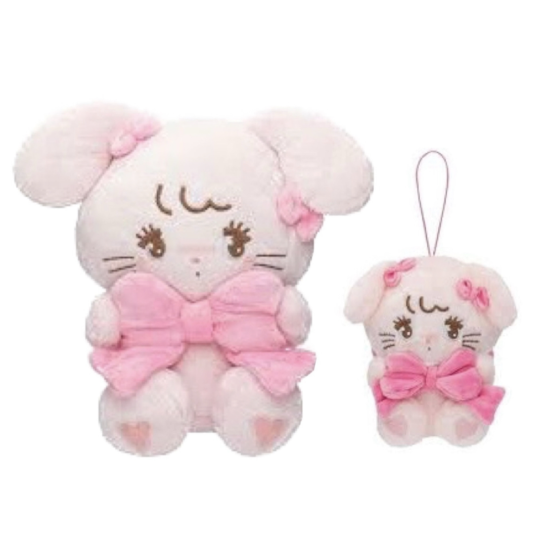 mikko 抱きしめおリボン ぬいぐるみ マスコット キャミー プライズ うさぎ