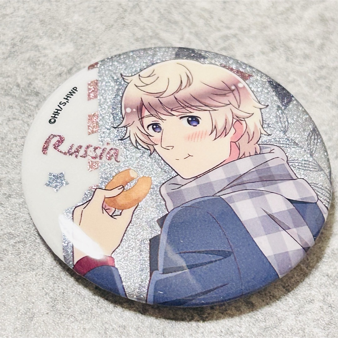 新品未開封】ヘタリア ロシア レザーバッジ ヘタリア ロシア ハート型