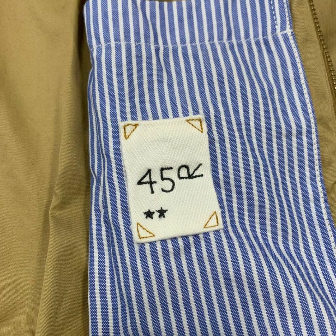 美品 45R 薄ギャバのキャップショルダースウィングトップ MEN ジャケット