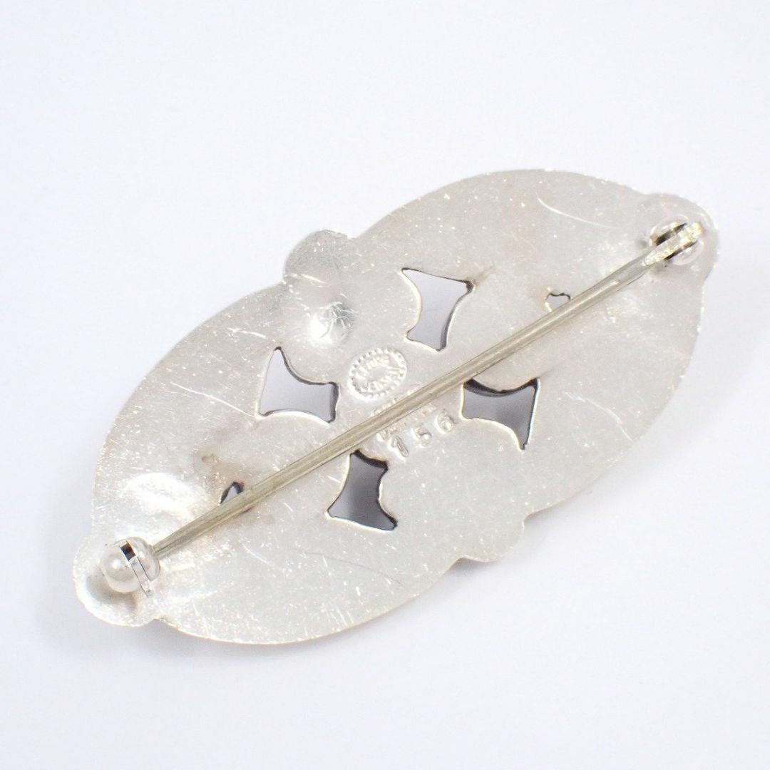 美品✨ジョージジェンセン ブローチ ムーンストーン 156 シルバー925