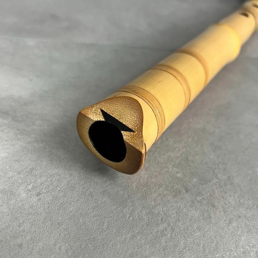 琴古流尺八 竹清銘(2印) 長さー約48.5センチ 重