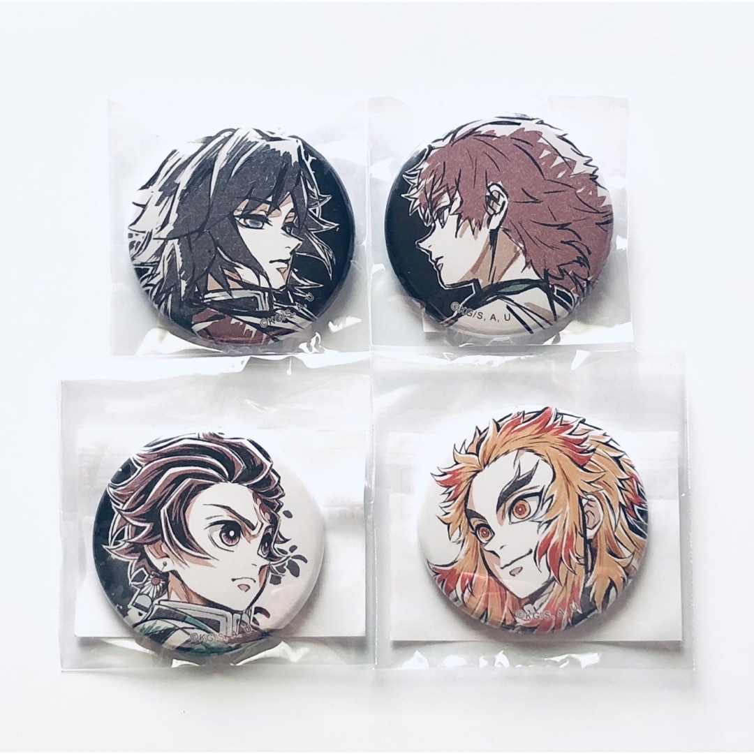 鬼滅の刃 ナムコ限定 ノベルティー 缶バッジ 冨岡義勇 4点セット 鬼滅