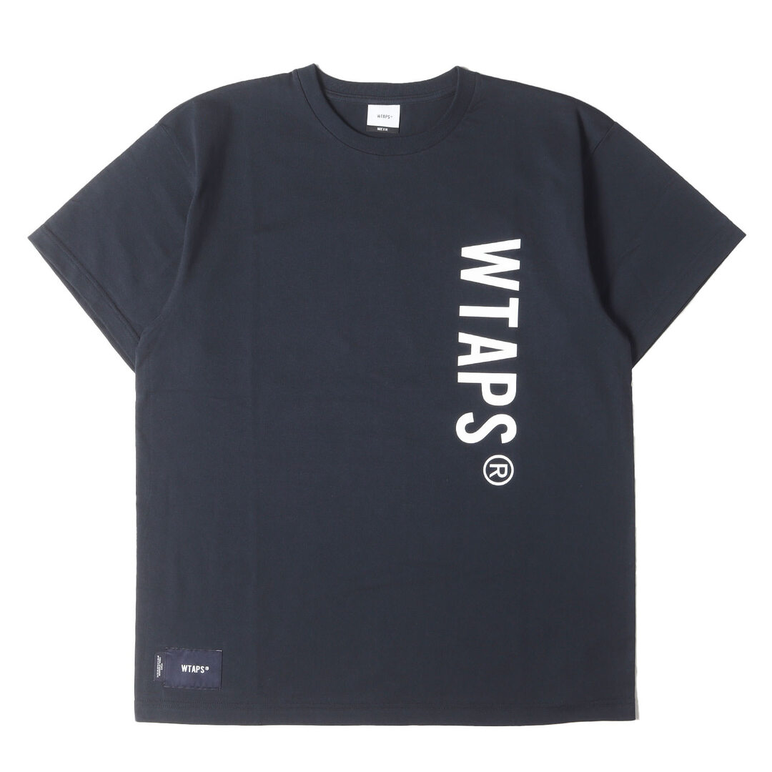 WTAPS®︎ Tシャツ ネイビー Lサイズ WTAPS Tシャツ ネイビー COTTON