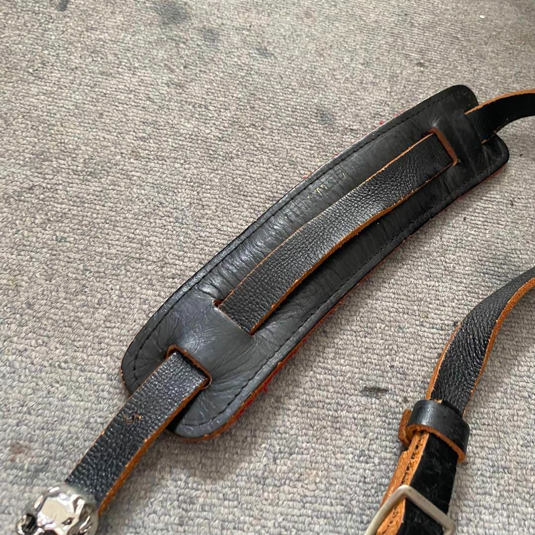 フェルナンデス hideスカルストラップMOD レザーギターストラップの