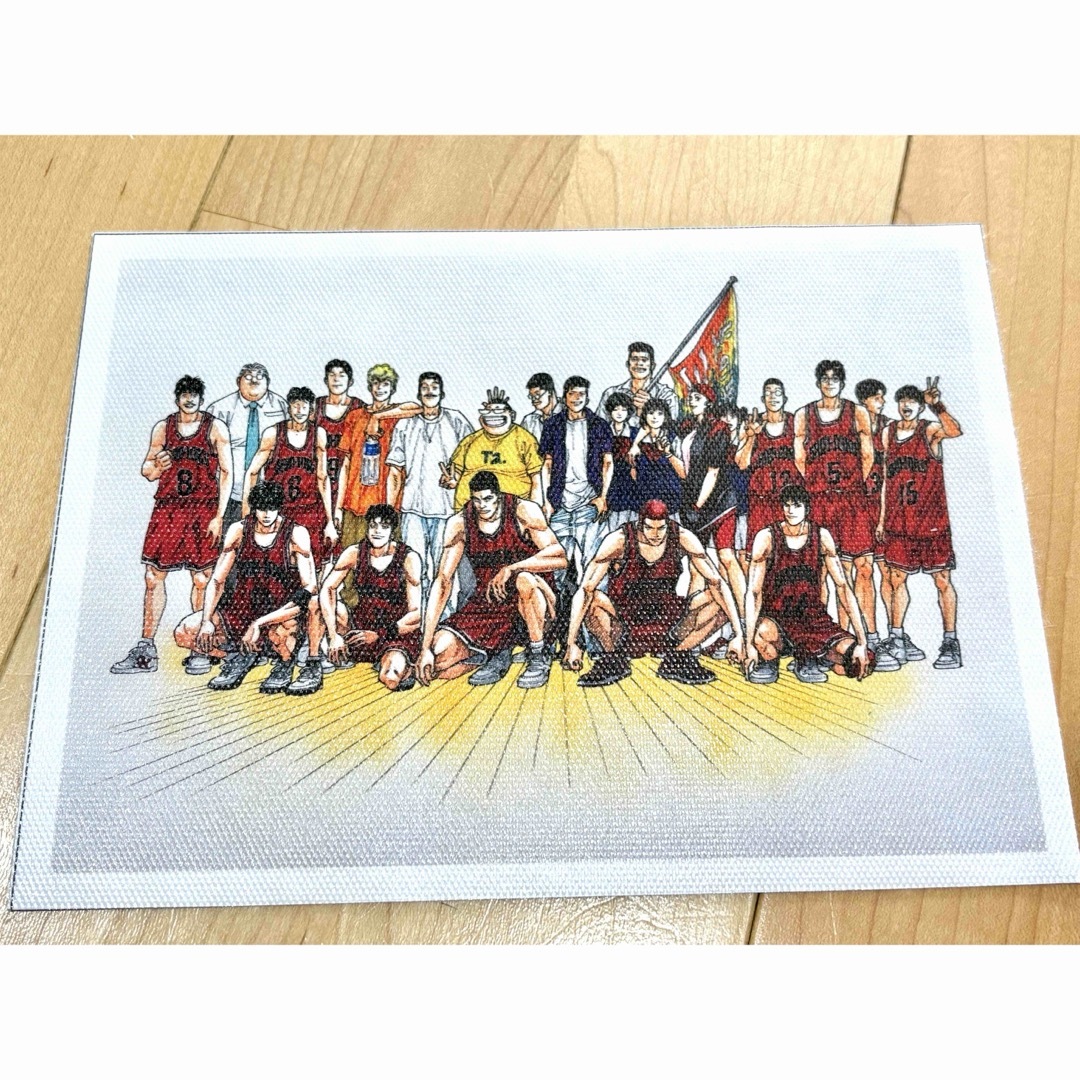 スラムダンク 湘北 山王勝利 キャンバスポスター 13×18cm 写真2Lサイズ