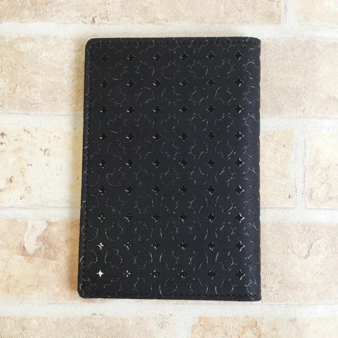 未使用 印傳屋 JIZAING✕INDEN ドコモダケ 鹿革 パスポートカバー