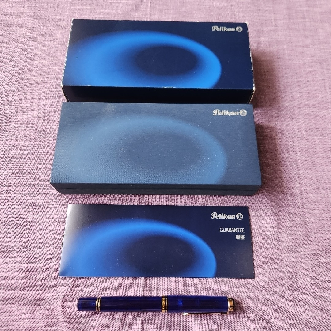 Pelikan - ペリカン 万年筆 スーベレーン M600 マリーンブルー 14C F