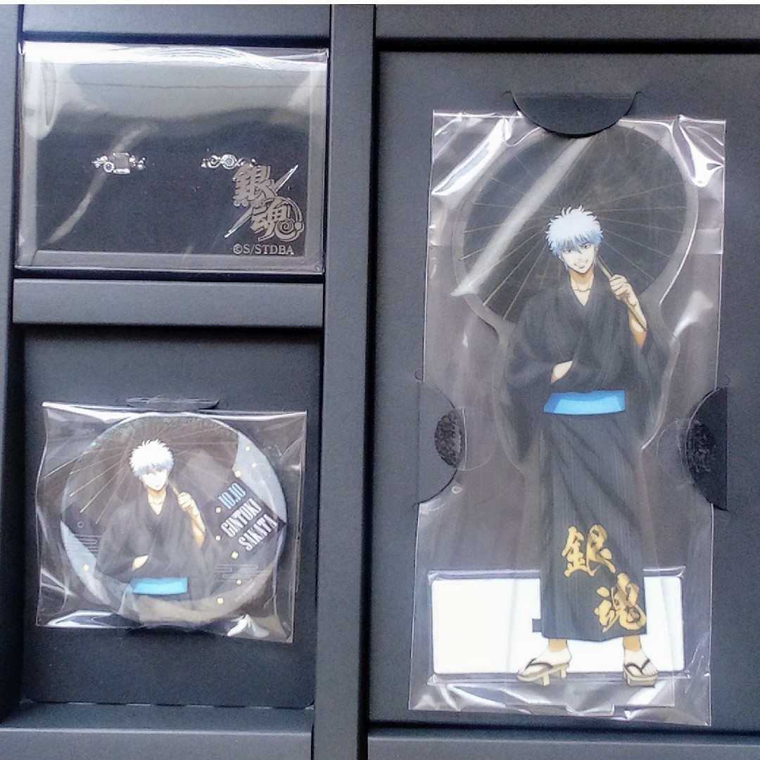 銀魂】坂田銀時 バースデーセット・缶バッジ・アクキー・アクスタ・布