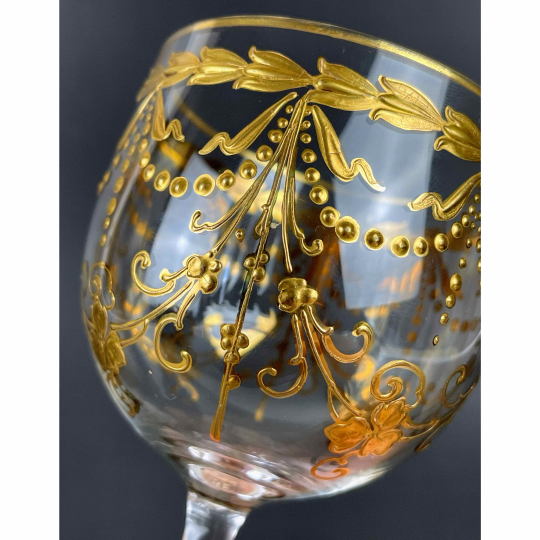 ボヘミアングラス ボヘミア エーゲルマン 「ハイエナメル」 花瓶