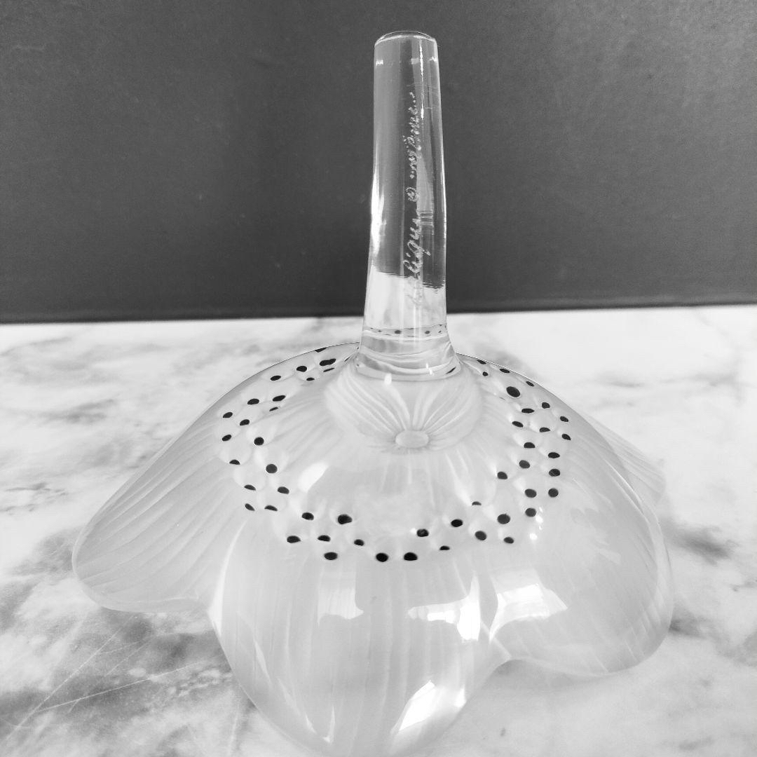 美品◇ルネ ラリック Lalique アネモネ ペーパーウェイト 文鎮 置物