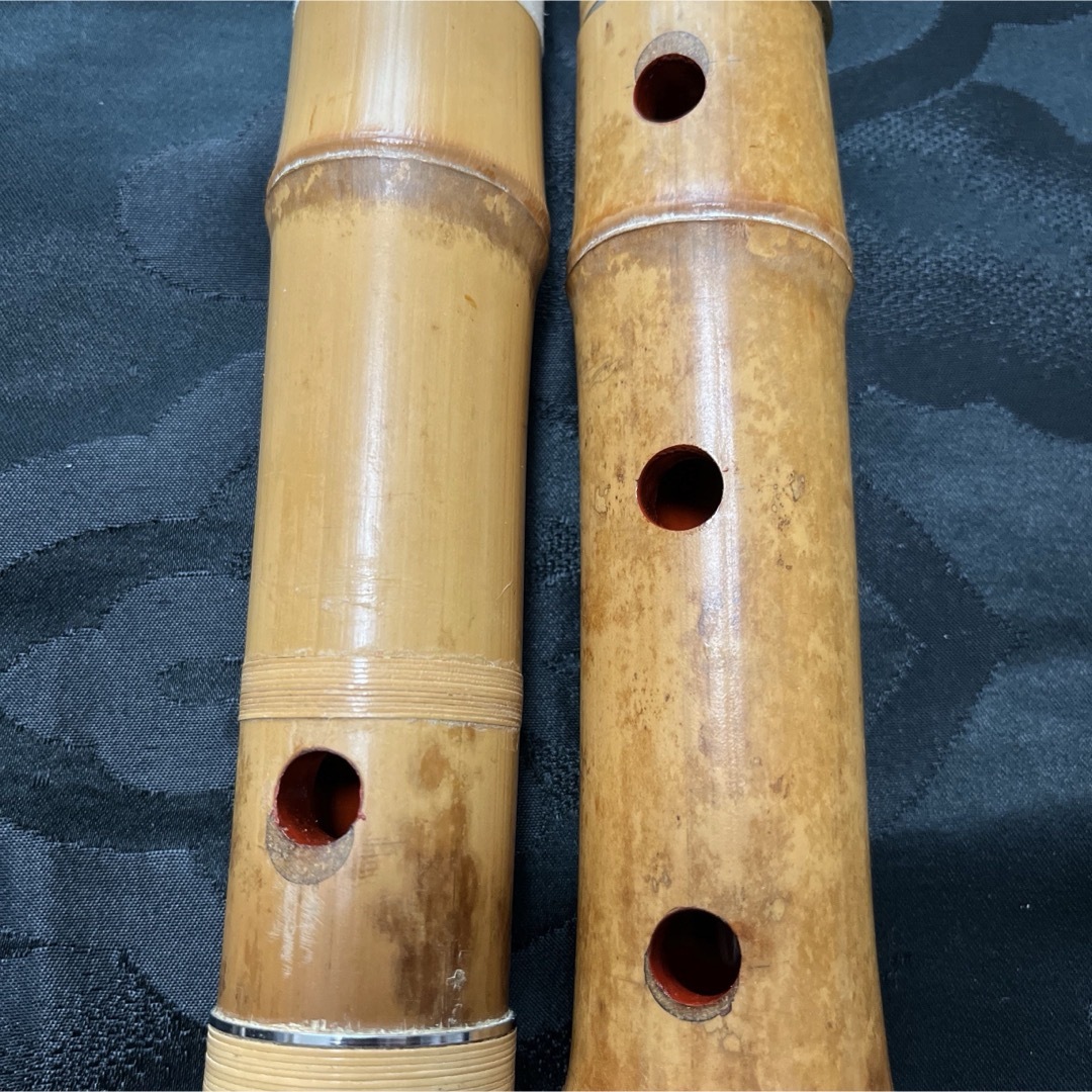 尺八 昌山 1尺4寸 銀巻き銀三線 尺八 昌山 1尺4寸 銀巻き銀三線