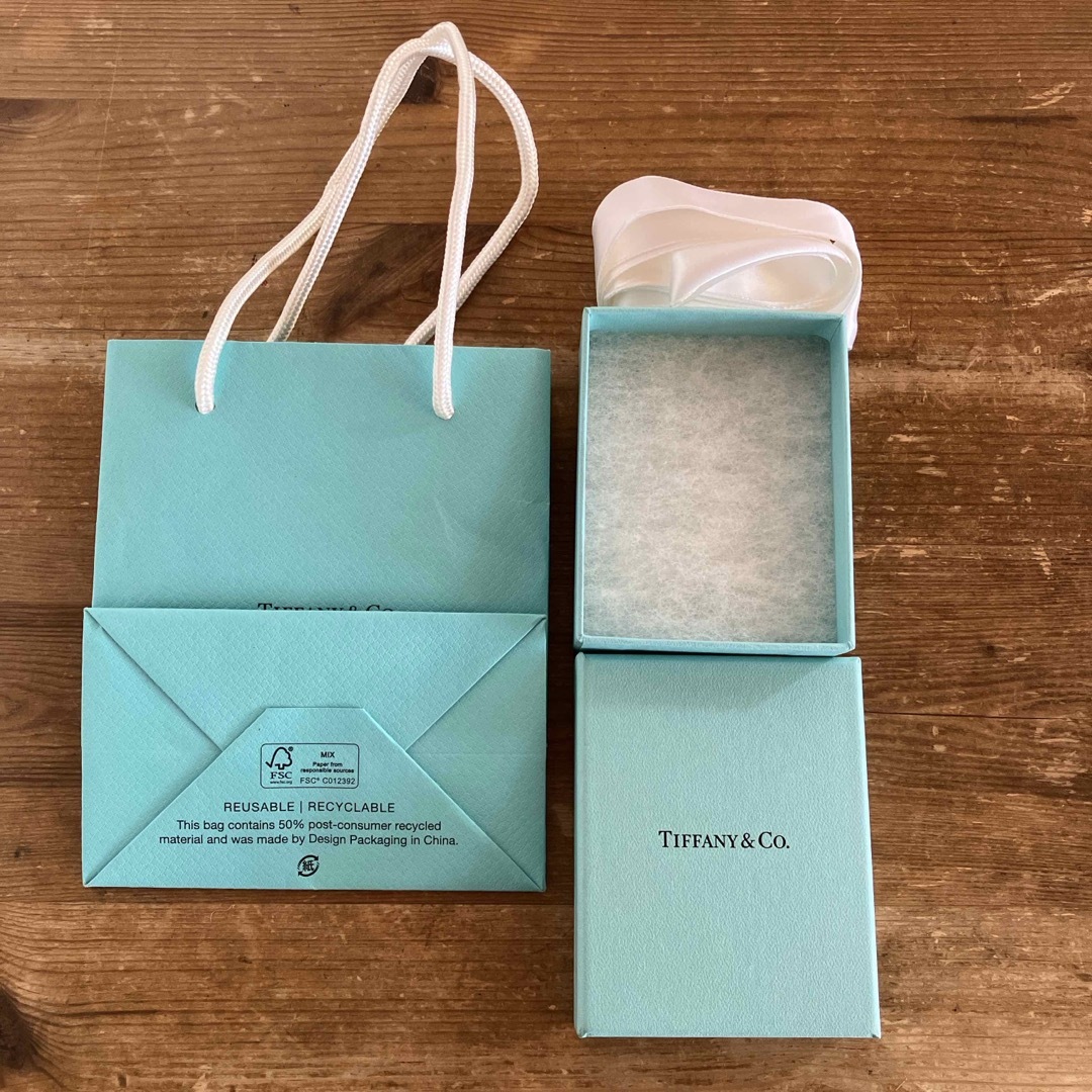 ♥現行品♥Tiffany 空箱 巾着袋 リボン ケアカード セット売り 【公式
