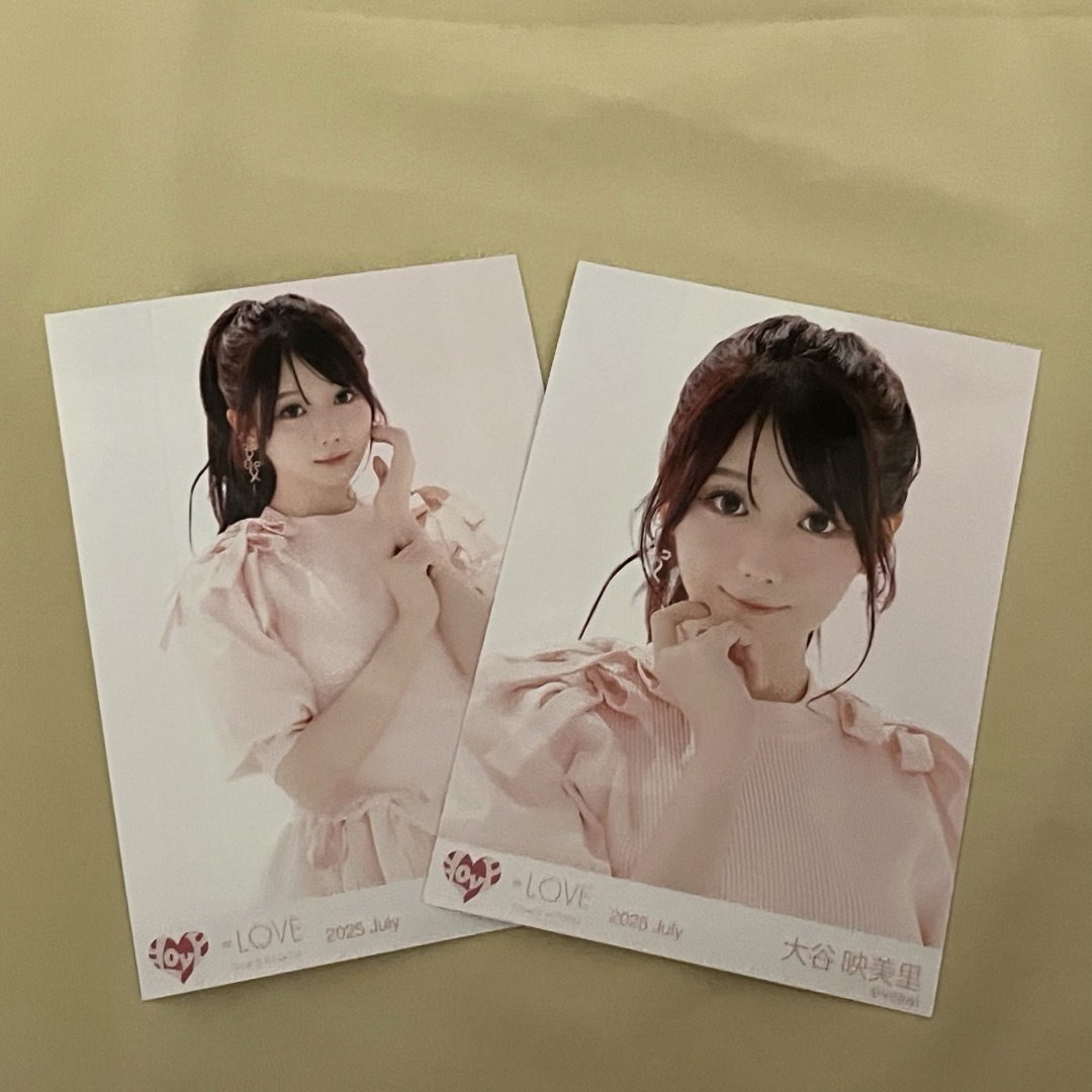 大谷映美里 直筆 生写真 ヨリ とくべチュ、して 歌唱衣装 LOVE