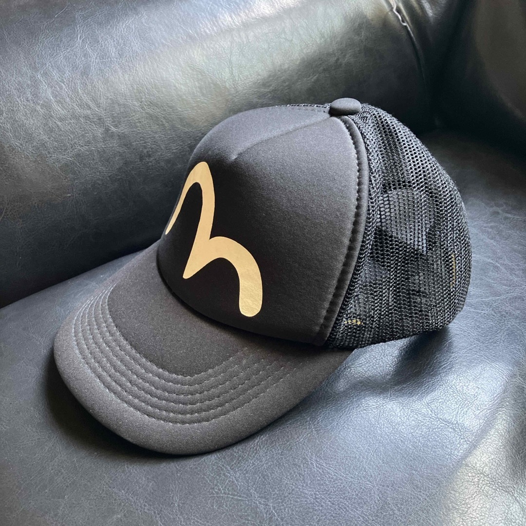 EVISU メッシュ キャップ ブラック エヴィスジーンズ