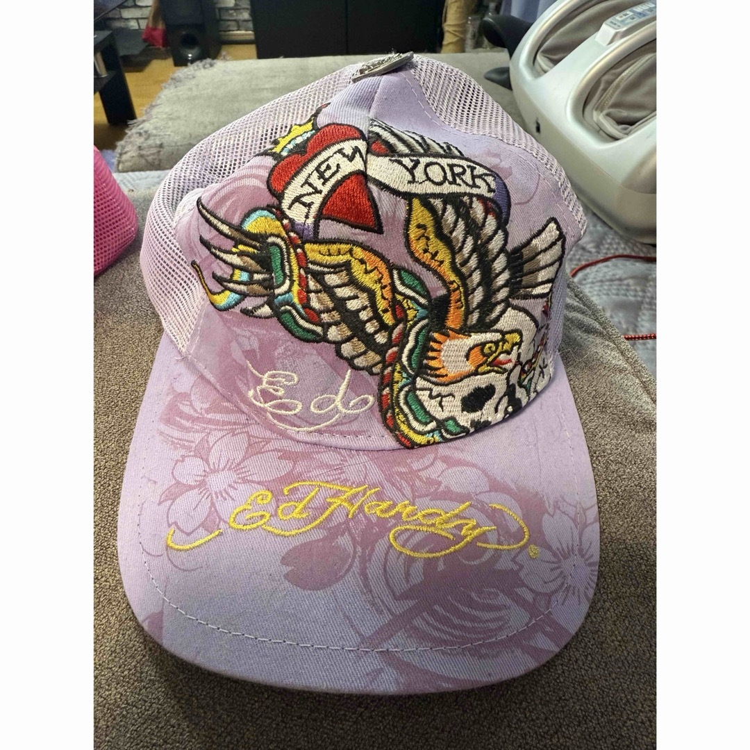 ED HARDY キャップ 2点セット スカル バラ ニューヨーク
