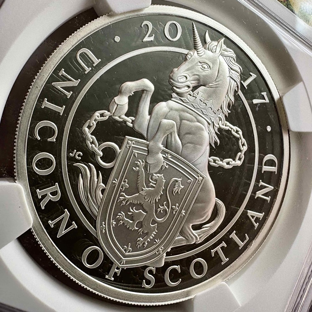 世界250枚の伝統の銀貨】2017年英国王立造幣局ユニコーンオブ