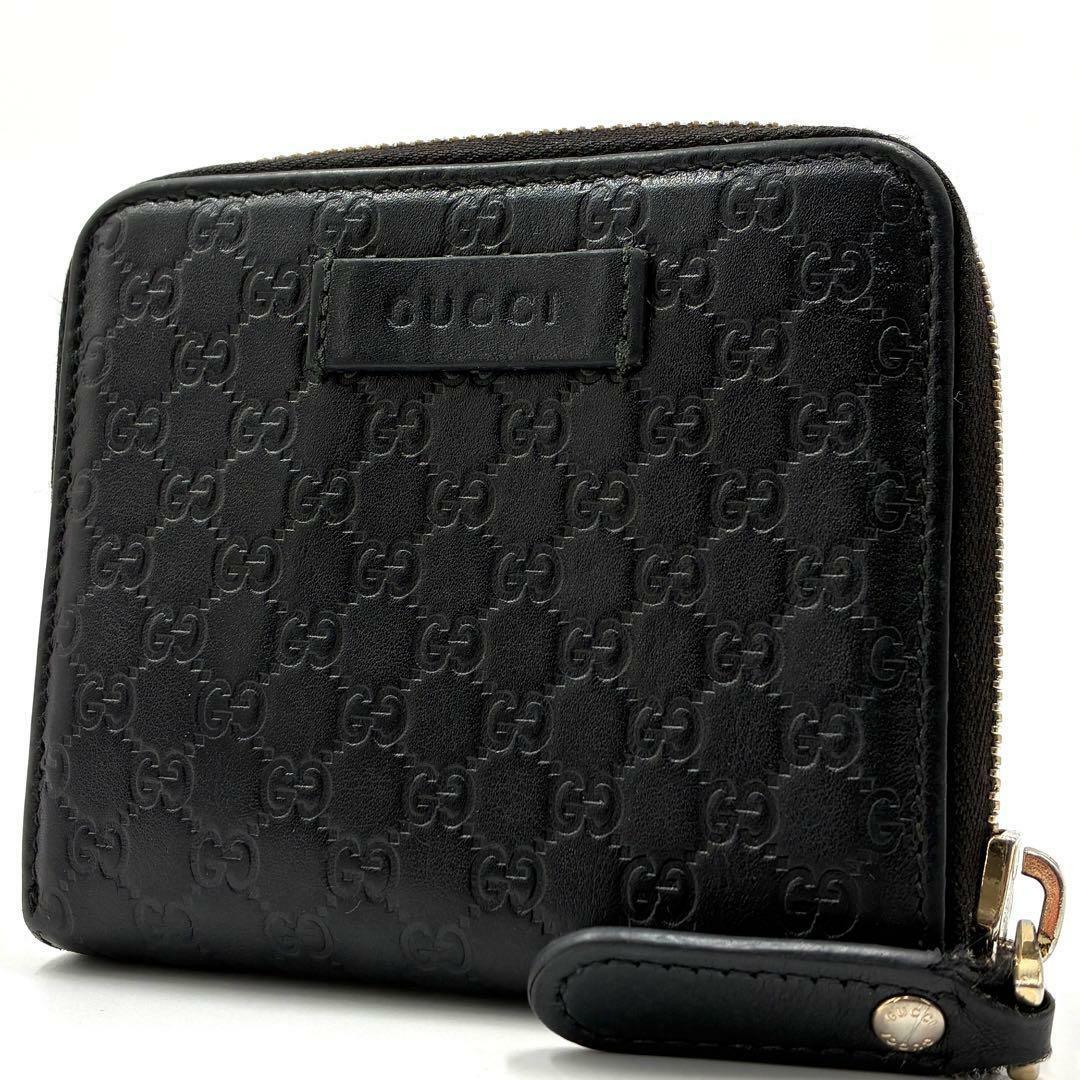 GUCCI グッチ メンズ 二つ折り財布 ロゴプレート マイクロGG