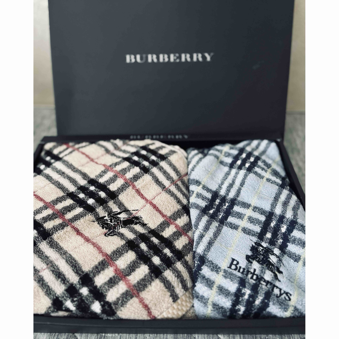 BURBERRY バーバリー ⚫︎チェック柄⚫︎フェイス・バスタオル⚫︎2枚