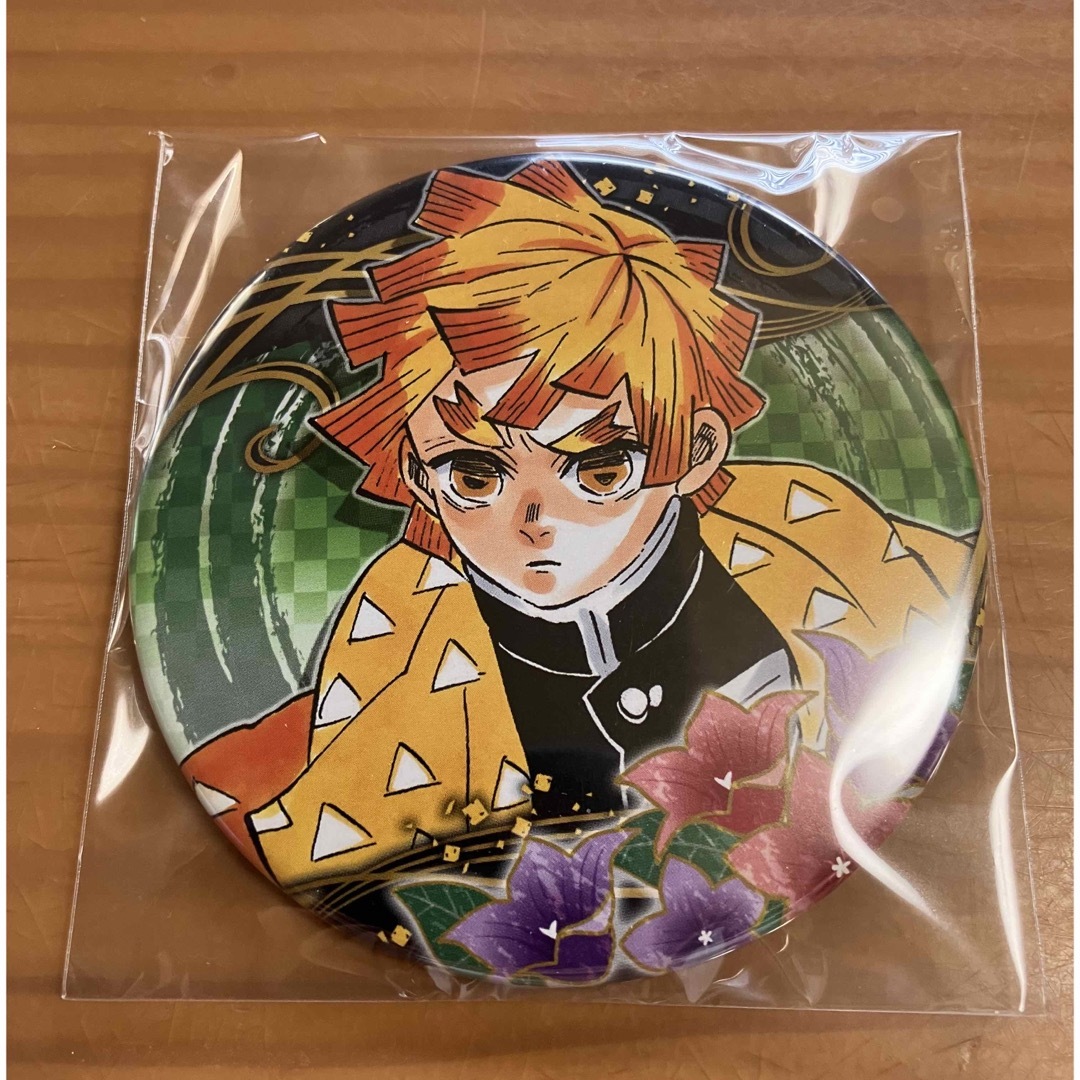 ハ*ー様 鬼滅の刃 プリロール 缶バッジ 我妻善逸 レア 鬼滅の刃 我妻善