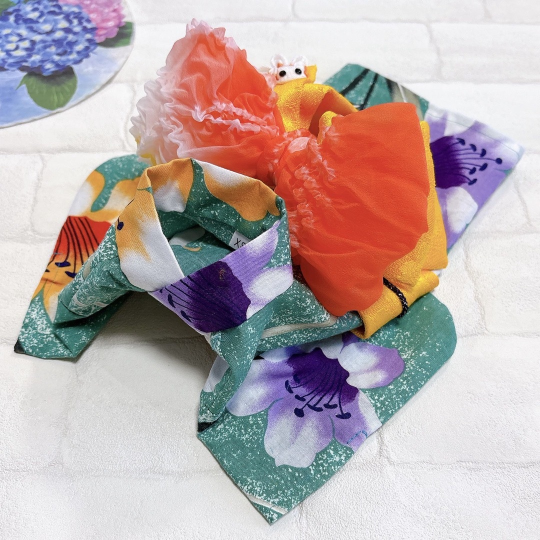 即納✨犬の浴衣✨犬用本格本染浴衣 XS グリーン 犬服