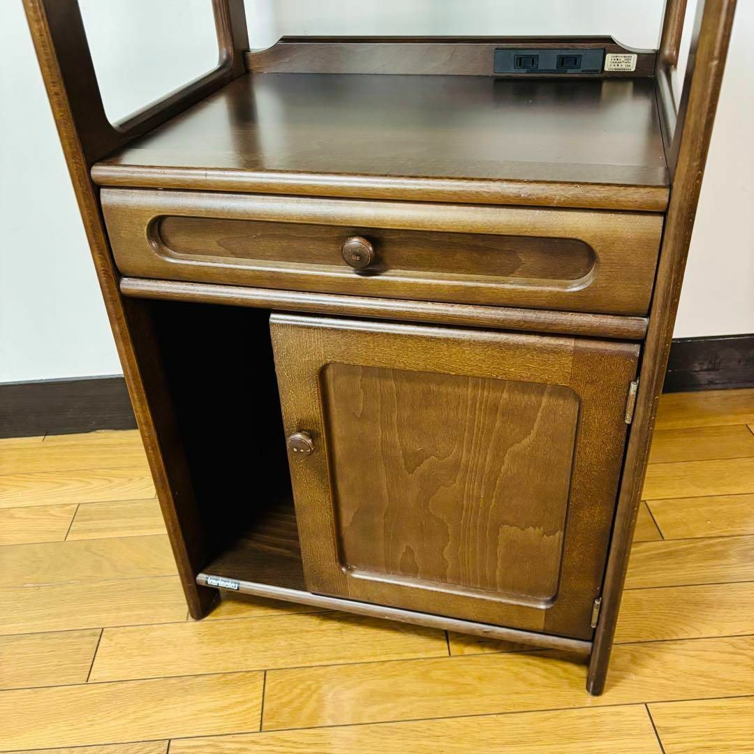 カリモク karimoku 電話台 コンセント付 キャビネット サイドボード