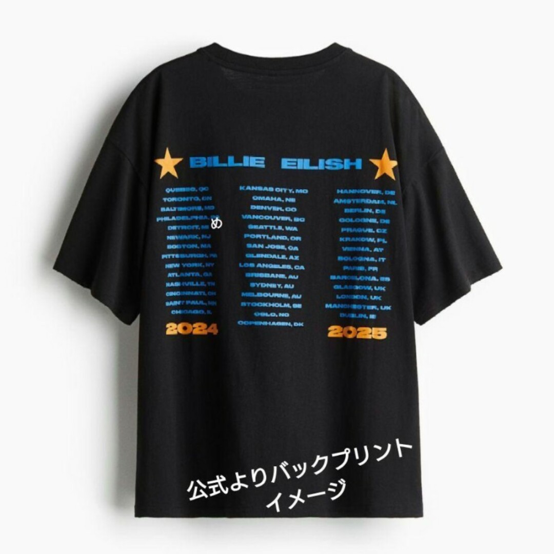 Lサイズ 2025 来日公演グッズ ビリーアイリッシュ ツアーTシャツ