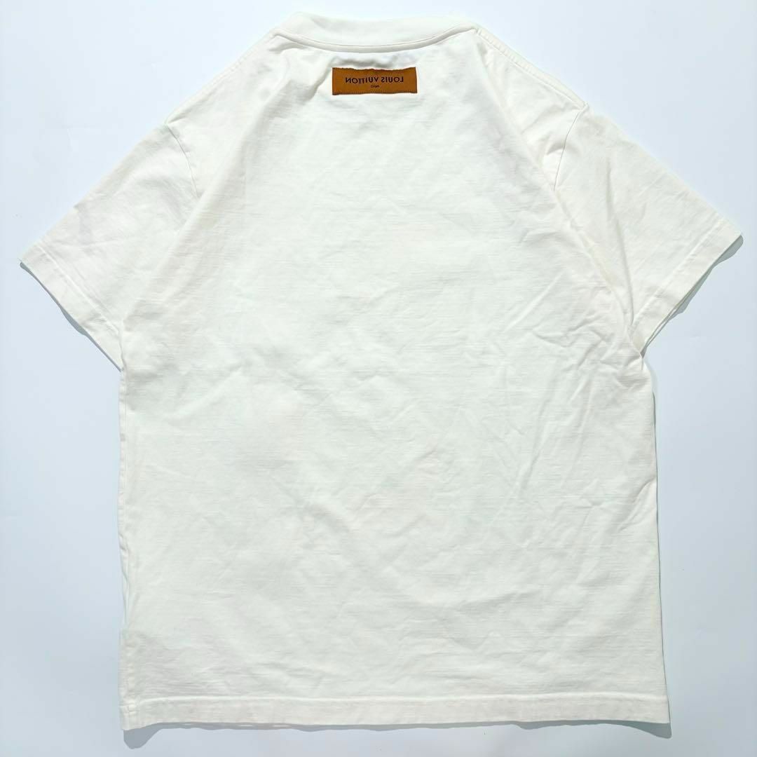 極美品】LOUIS VUITTON Tシャツ 半袖 エンボスロゴ アイボリー