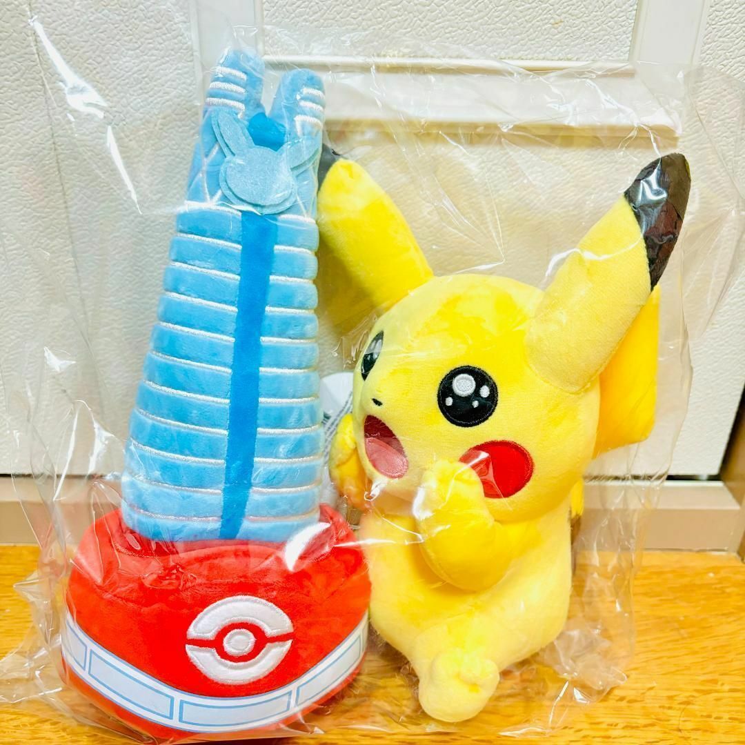 ポケモン big ピカチュウ ぬいぐるみ 韓国済州限定 チェジュ島 白