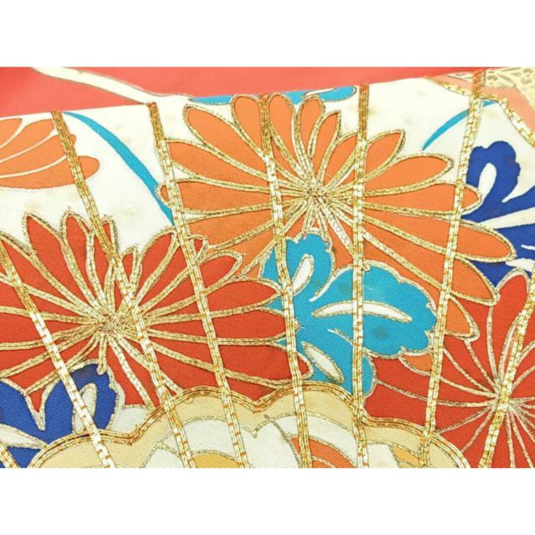 豪華振袖 駒刺繍 絞り 扇面花文 正絹逸品 成人式 パーティー お見合 御