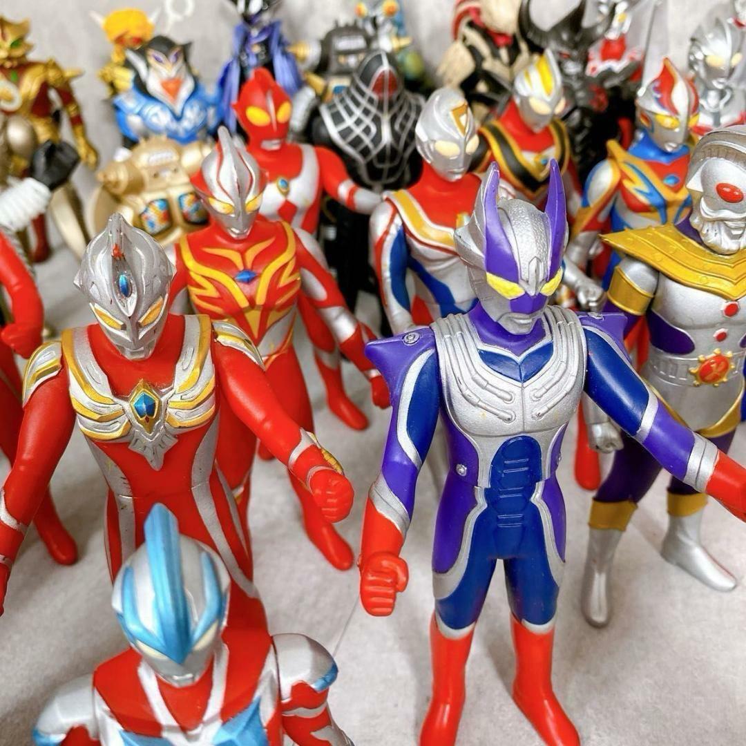 Y336 ウルトラマン & ウルトラ怪獣 シリーズ ソフビ 46体 大量 希少の