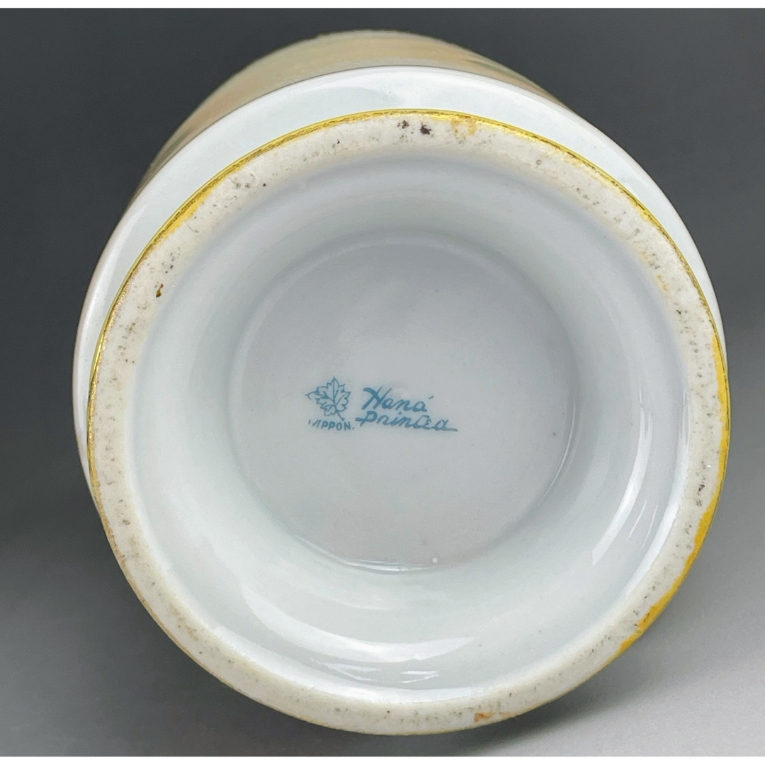 オールドノリタケ アールヌーボー 薔薇紋花瓶 モールド 金彩 ばら