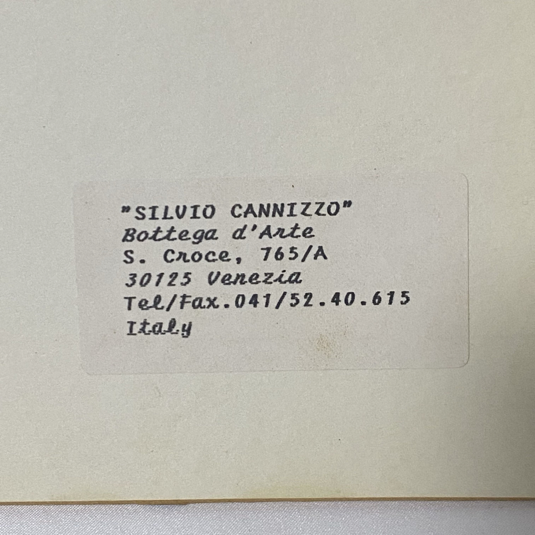 silvio cannizzo 絵 絵画 リトグラフ イタリア ヴェネツィア風景