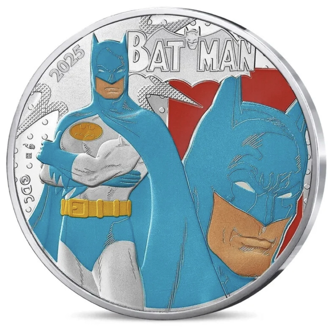 銀貨 フランス 映画 DCコミック バットマン カラー 大型銀貨