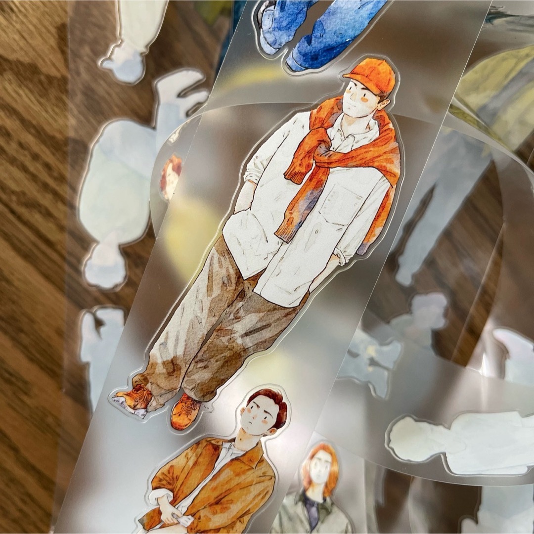 新品 DINGDING 34他 PET霧面型抜きタイプマスキングテープ 10m